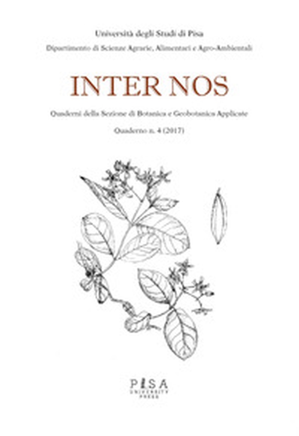 Inter nos. Quaderni della sezione di botanica e geobotanica applicate - Vol. 4 - Librerie.coop Inter nos. Quaderni della sezione di botanica e geobotanica applicate - Vol. 4 - Librerie.coop