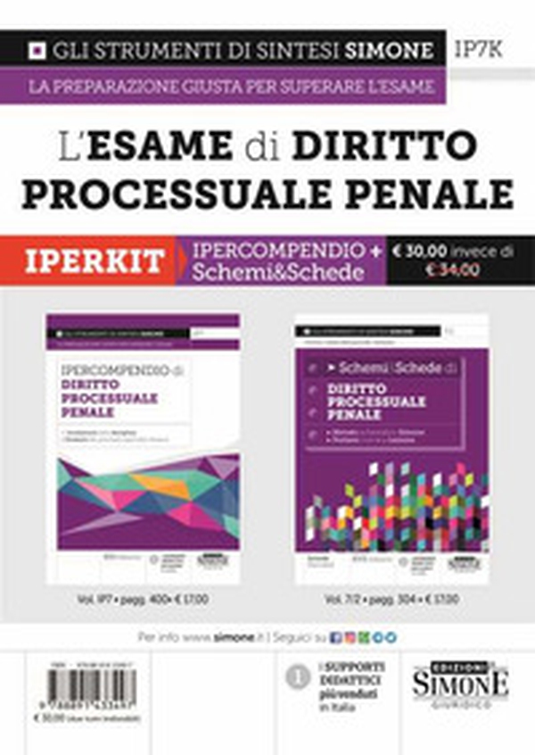 L'esame di diritto processuale penale. Iperkit: Ipercompendio Diritto Processuale Penale-Schemi & Schede Diritto Processuale Penale - Librerie.coop L'esame di diritto processuale penale. Iperkit: Ipercompendio Diritto Processuale Penale-Schemi & Schede Diritto Processuale Penale - Librerie.coop