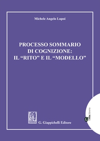 Processo sommario di cognizione: Il 'rito' e il 'modello' - Librerie.coop