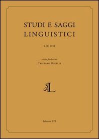 Studi e saggi linguistici - Vol. 2 - Librerie.coop