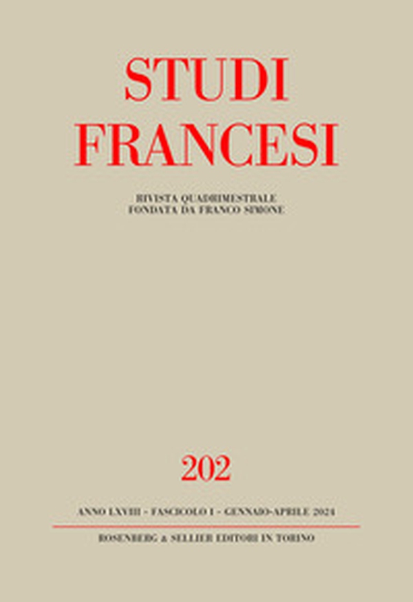 Studi francesi - Vol. 202 - Librerie.coop Studi francesi - Vol. 202 - Librerie.coop
