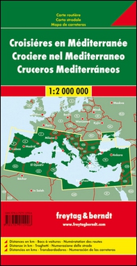 Crociere nel Mediterraneo 1:2.000.000 - Librerie.coop