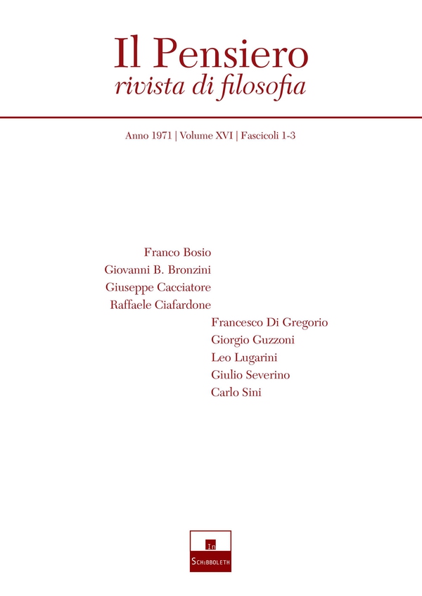 Il Pensiero (1971/1-3) - Librerie.coop Il Pensiero (1971/1-3) - Librerie.coop