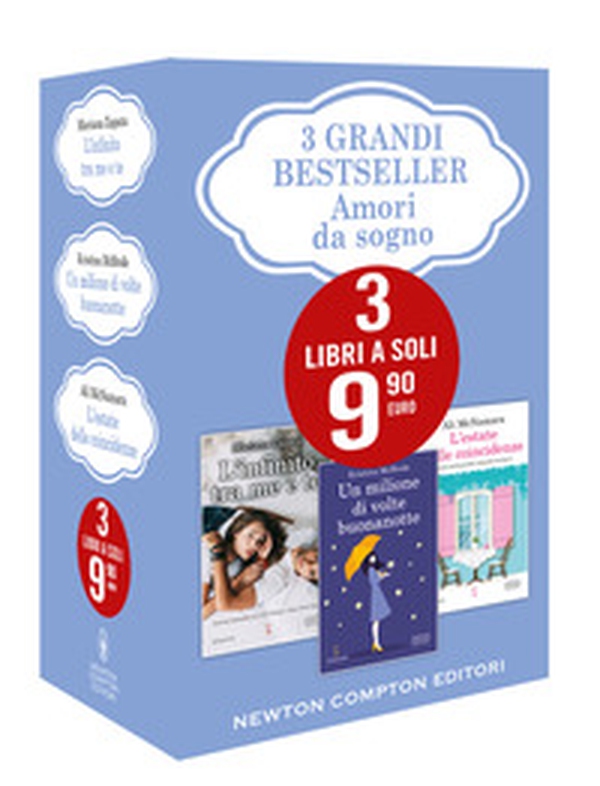3 grandi bestseller. Amori da sogno: L'infinito tra me e te-Un milione di volte buonanotte-L'estate delle coincidenze - Librerie.coop 3 grandi bestseller. Amori da sogno: L'infinito tra me e te-Un milione di volte buonanotte-L'estate delle coincidenze - Librerie.coop