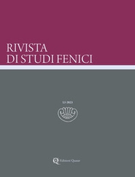 Rivista di studi fenici - Vol. 51 - Librerie.coop