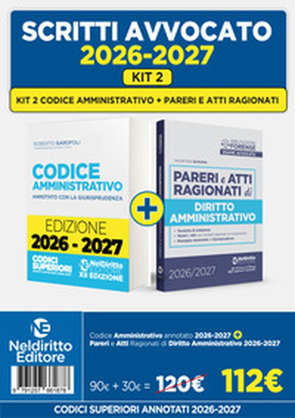 Codice amministrativo annotato+Pareri di Amministrativo 2026- 2027 - Librerie.coop