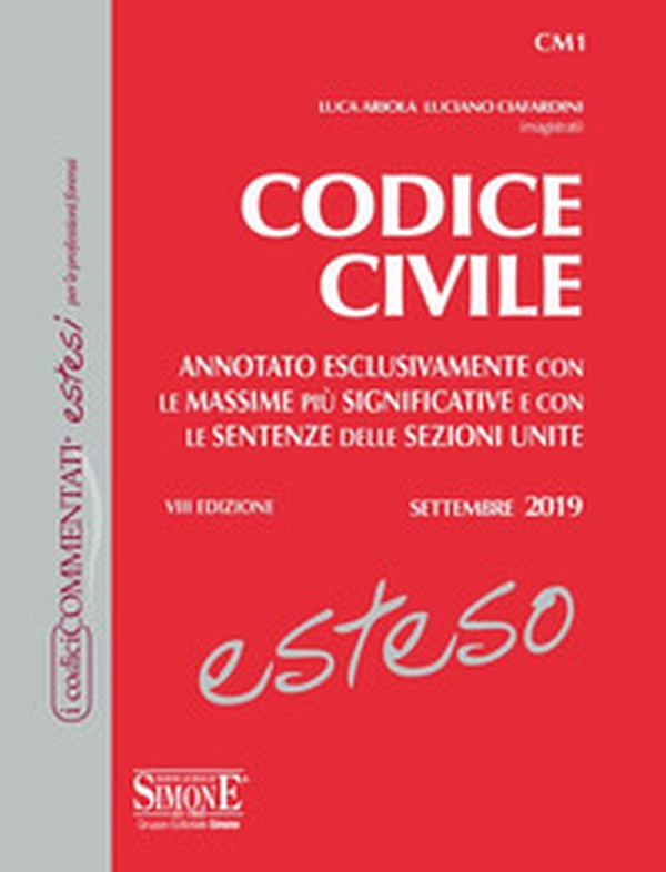 Codice civile esteso. Annotato esclusivamente con le massime più significative e con le sentenze delle Sezioni Unite - Librerie.coop Codice civile esteso. Annotato esclusivamente con le massime più significative e con le sentenze delle Sezioni Unite - Librerie.coop