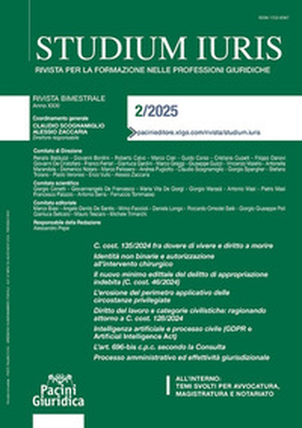 Studium iuris. Rivista per la formazione delle professioni giuridiche - Vol. 2 - Librerie.coop Studium iuris. Rivista per la formazione delle professioni giuridiche - Vol. 2 - Librerie.coop