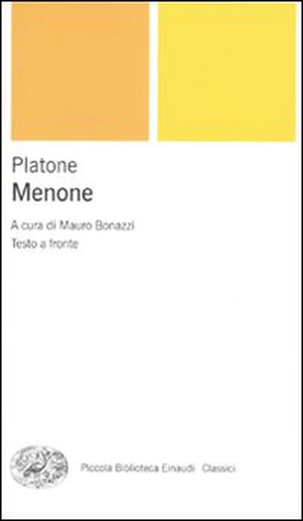 Menone. Testo greco a fronte - Librerie.coop Menone. Testo greco a fronte - Librerie.coop