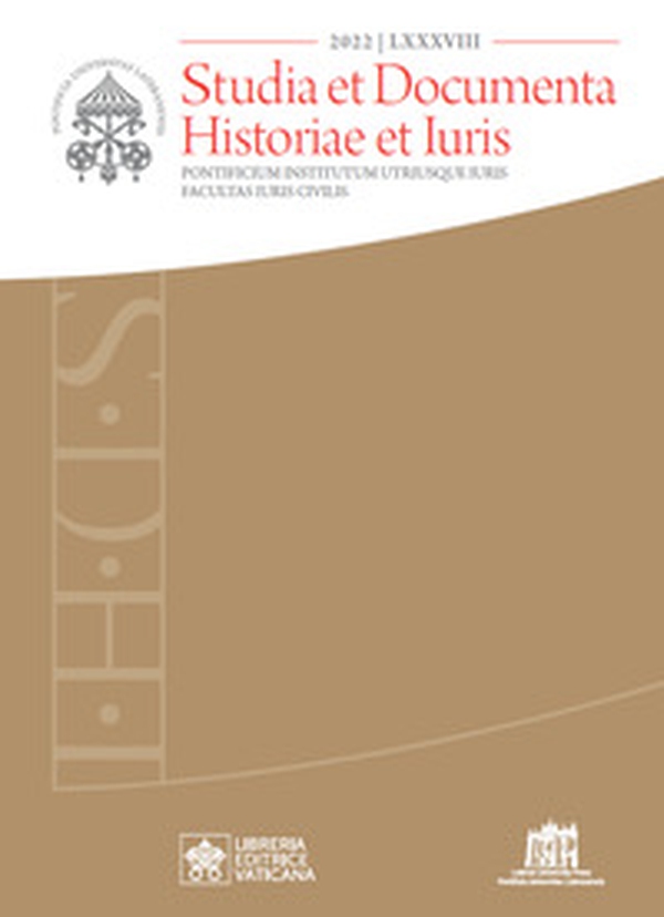 Studia et documenta historiae et iuris - Vol. 88 - Librerie.coop Studia et documenta historiae et iuris - Vol. 88 - Librerie.coop
