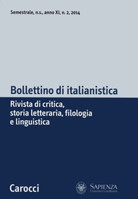 Bollettino di italianistica. Rivista di critica, storia letteraria, filologia e linguistica - Librerie.coop