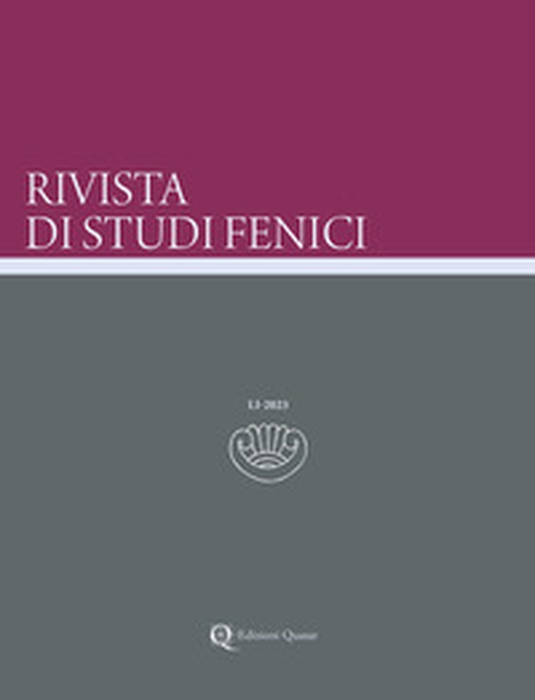 Rivista di studi fenici - Vol. 51 - Librerie.coop Rivista di studi fenici - Vol. 51 - Librerie.coop