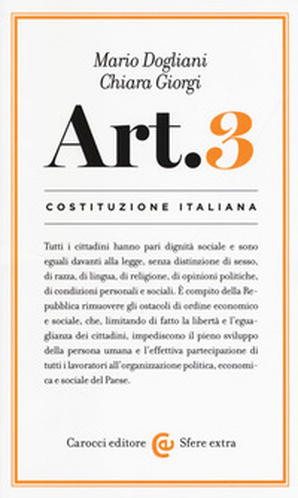Costituzione italiana: articolo 3 - Librerie.coop Costituzione italiana: articolo 3 - Librerie.coop