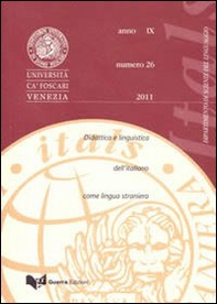 Itals. Didattica e linguistica dell'italiano come lingua straniera (2011) - Vol. 26 - Librerie.coop