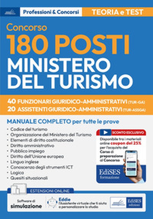 Concorso 180 posti Ministero del turismo. 40 funzionari 20 assistenti - Librerie.coop Concorso 180 posti Ministero del turismo. 40 funzionari 20 assistenti - Librerie.coop