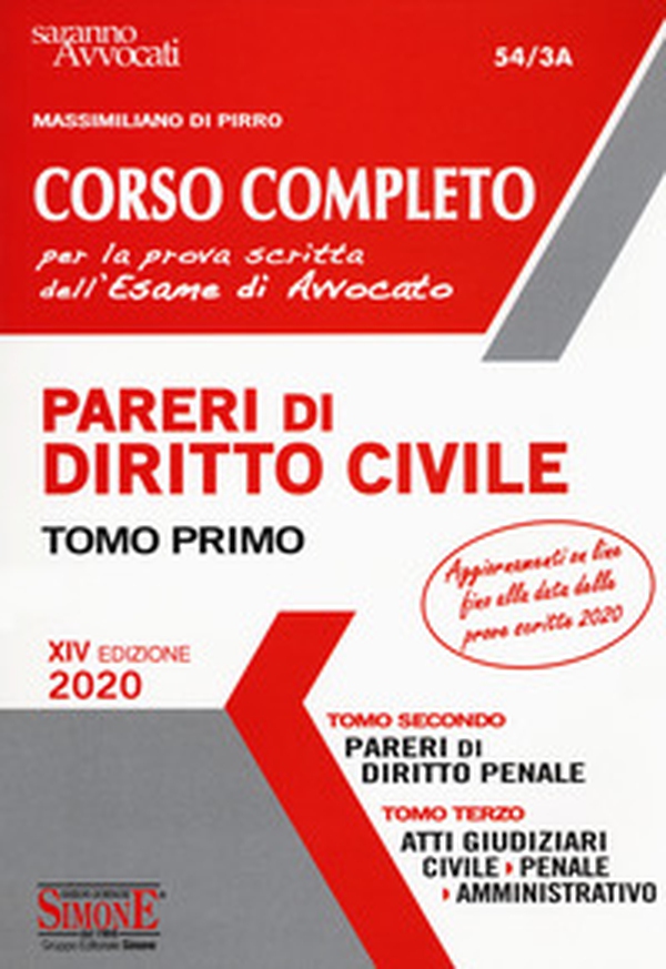 Corso completo per la prova scritta dell'esame di avvocato: Pareri di diritto civile-Pareri di diritto penale-Atti giudiziari: civile, penale, amministrativo - Librerie.coop Corso completo per la prova scritta dell'esame di avvocato: Pareri di diritto civile-Pareri di diritto penale-Atti giudiziari: civile, penale, amministrativo - Librerie.coop