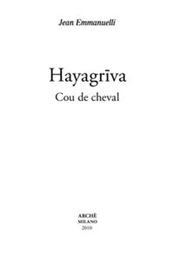 Hayagriva. Cou de cheval - Librerie.coop