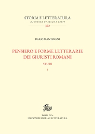 Pensiero e forme letterarie dei giuristi romani - Librerie.coop