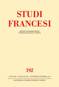 Studi francesi - Vol. 192 - Librerie.coop Studi francesi - Vol. 192 - Librerie.coop