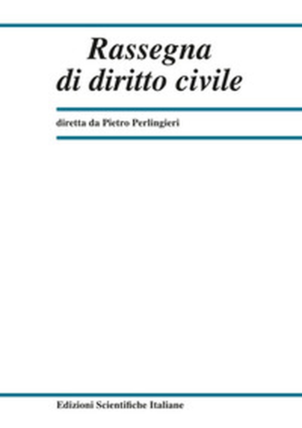 Rassegna di diritto civile - Vol. 3 - Librerie.coop Rassegna di diritto civile - Vol. 3 - Librerie.coop