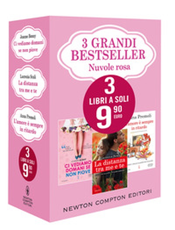 3 grandi bestseller. Nuvole rosa: Ci vediamo domani se non piove-La distanza tra me e te-L'amore è sempre in ritardo - Librerie.coop 3 grandi bestseller. Nuvole rosa: Ci vediamo domani se non piove-La distanza tra me e te-L'amore è sempre in ritardo - Librerie.coop