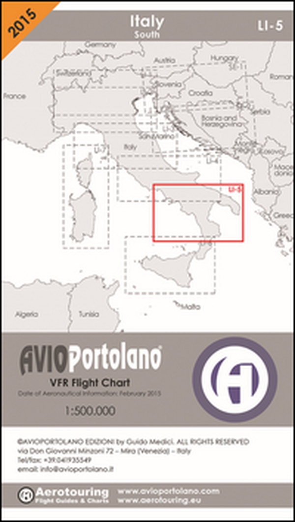 Avioportolano. VFR flight chart LI 5 Italy south. ICAO annex 4 - EU-Regulations compliant. Ediz. italiana e inglese - Librerie.coop Avioportolano. VFR flight chart LI 5 Italy south. ICAO annex 4 - EU-Regulations compliant. Ediz. italiana e inglese - Librerie.coop