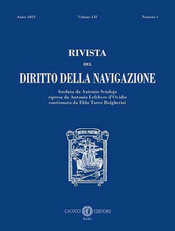 Rivista del diritto della navigazione - Vol. 1 - Librerie.coop Rivista del diritto della navigazione - Vol. 1 - Librerie.coop