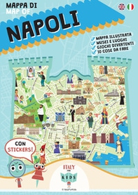 Mappa di Napoli. Con adesivi - Librerie.coop