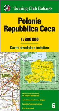 Polonia, Repubblica Ceca 1:800.000. Carta stradale e turistica - Librerie.coop