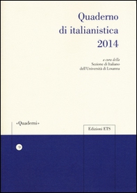 Quaderno di italianistica 2014 - Librerie.coop