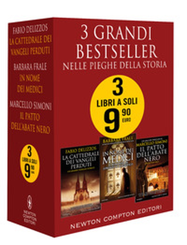 3 grandi bestseller. Nelle pieghe della storia: La cattedrale dei vangeli perduti-In nome dei Medici-Il patto dell'abate nero - Librerie.coop 3 grandi bestseller. Nelle pieghe della storia: La cattedrale dei vangeli perduti-In nome dei Medici-Il patto dell'abate nero - Librerie.coop