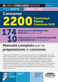 Concorso 2200 Funzionari Ripam Coesione Sud. 174 specialisti informatici digitali (Codice B.5). 10 specialisti di comunicazione e informatici (Codice A.2). Manuale completo per la preparazione al concorso - Librerie.coop Concorso 2200 Funzionari Ripam Coesione Sud. 174 specialisti informatici digitali (Codice B.5). 10 specialisti di comunicazione e informatici (Codice A.2). Manuale completo per la preparazione al concorso - Librerie.coop