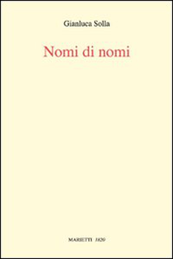 Nomi di nomi - Librerie.coop Nomi di nomi - Librerie.coop