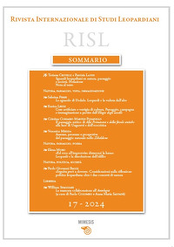 Rivista internazionale di studi leopardiani - Vol. 17 - Librerie.coop Rivista internazionale di studi leopardiani - Vol. 17 - Librerie.coop