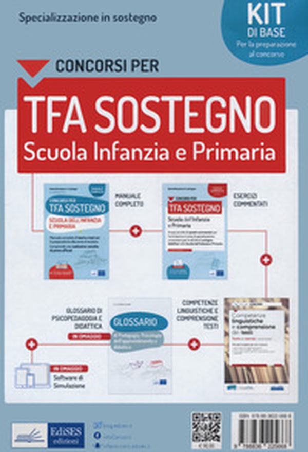 Kit completo concorso Specializzazione in sostegno didattico. TFA scuola infanzia e primaria. Eserciziari + Manuale + Tracce svolte + Software + Glossario - Librerie.coop Kit completo concorso Specializzazione in sostegno didattico. TFA scuola infanzia e primaria. Eserciziari + Manuale + Tracce svolte + Software + Glossario - Librerie.coop