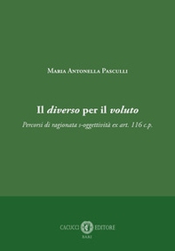 Il diverso per il voluto. Percorsi di ragionata s-oggettività ex art. 116 c.p. - Librerie.coop Il diverso per il voluto. Percorsi di ragionata s-oggettività ex art. 116 c.p. - Librerie.coop