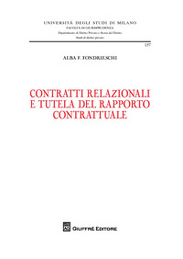 Contratti relazionali e tutela del rapporto contrattuale - Librerie.coop