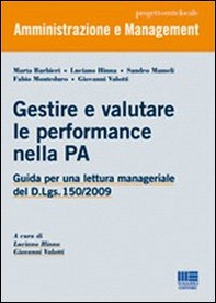 Gestire e valutare le performance nella PA - Librerie.coop
