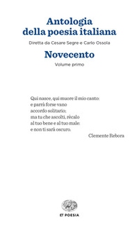 Antologia della poesia italiana - Vol. 1 - Librerie.coop
