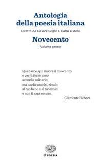 Antologia della poesia italiana - Vol. 1 - Librerie.coop Antologia della poesia italiana - Vol. 1 - Librerie.coop
