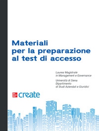Materiali per la preparazione al test di accesso. Laurea magistrale in management e governance - Librerie.coop
