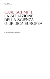 La situazione della scienza giuridica europea - Librerie.coop