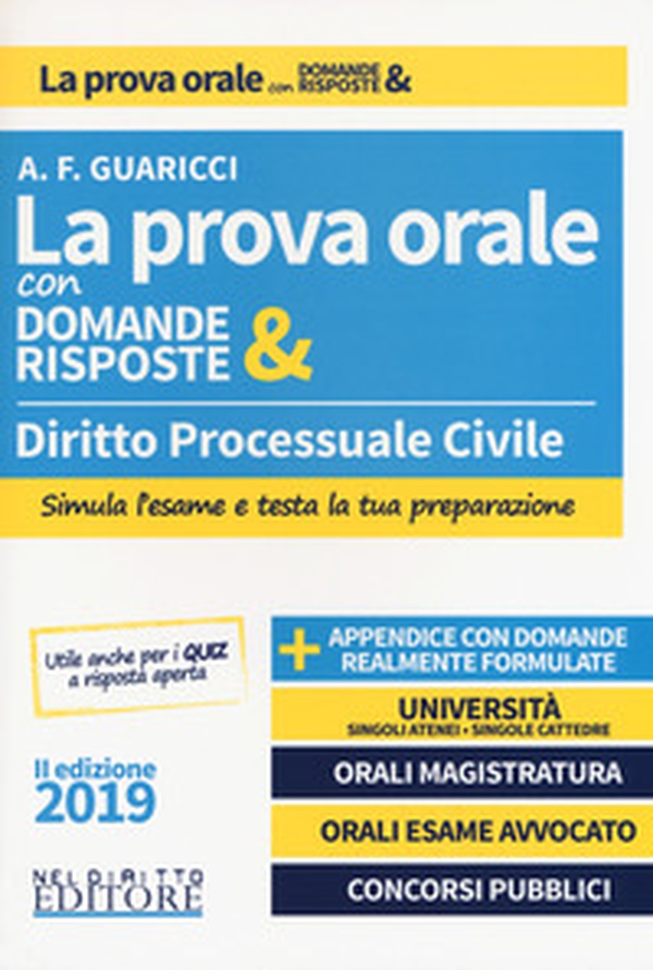Diritto processuale civile. La prova orale con domande & risposte - Librerie.coop Diritto processuale civile. La prova orale con domande & risposte - Librerie.coop