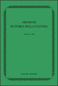 Archivio di storia della cultura (2007) - Librerie.coop