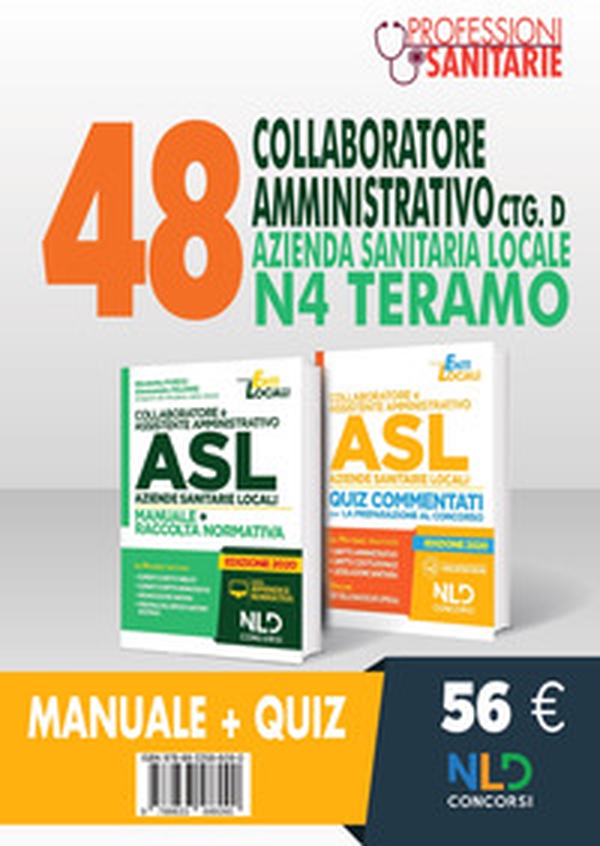 Kit Concorso 48 Collaboratori Amministrativi ctg D ASL N4 Teramo. Manuale + Quiz - Librerie.coop Kit Concorso 48 Collaboratori Amministrativi ctg D ASL N4 Teramo. Manuale + Quiz - Librerie.coop