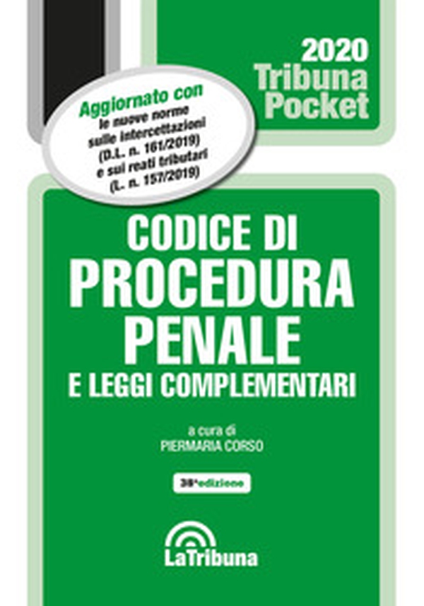 Codice di procedura penale e leggi complementari - Librerie.coop Codice di procedura penale e leggi complementari - Librerie.coop