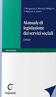 Manuale di legislazione dei servizi sociali. Estratto - Librerie.coop