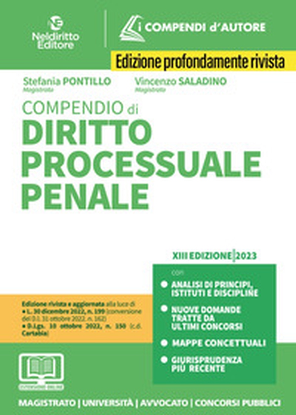 Compendio di diritto processuale penale - Librerie.coop Compendio di diritto processuale penale - Librerie.coop