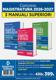 Kit 3 manuali superiori civile, penale e amministrativo 2026-2027 - Librerie.coop