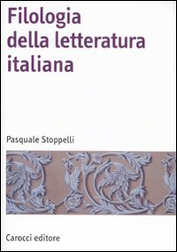 Filologia della letteratura Italiana - Librerie.coop Filologia della letteratura Italiana - Librerie.coop